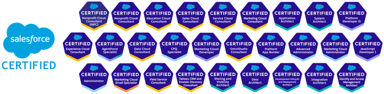 db services salesforce certifications.