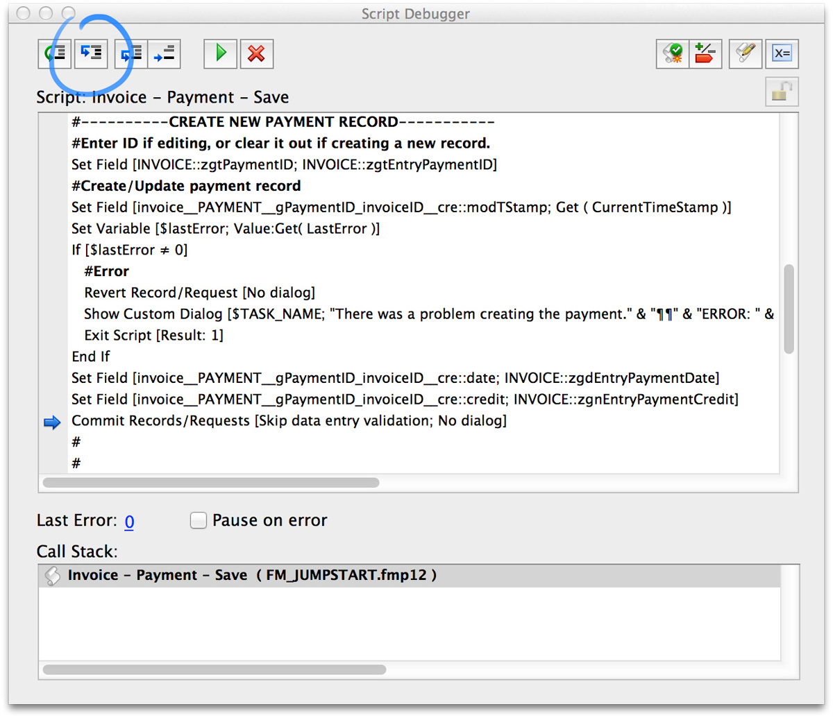 FileMaker Debugging