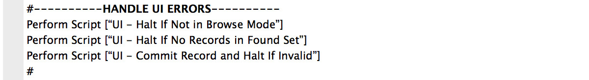 FileMaker UX Scripts