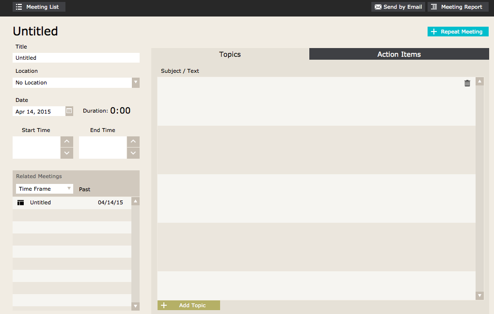 FileMaker 14 Meetings Starter Solution