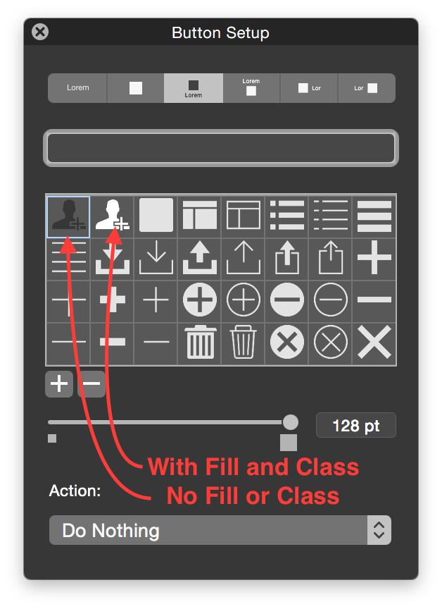 FileMaker Fill vs No Fill