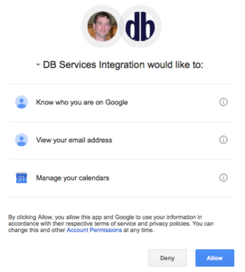 FileMaker Google Calendar Consent
