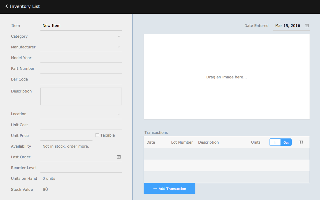 FileMaker Inventory Starter Solution